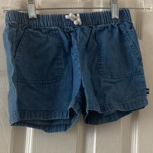 Girls Nautica Denim Shorts Elastic Waist Sz 7